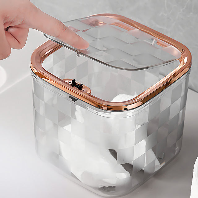 Clear Mini Trash Can