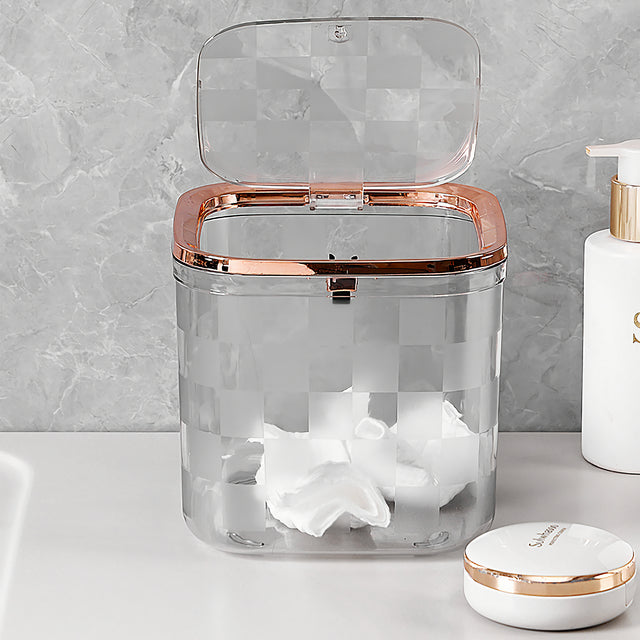 Clear Mini Trash Can