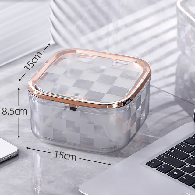 Clear Mini Trash Can