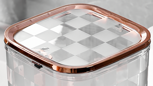 Clear Mini Trash Can
