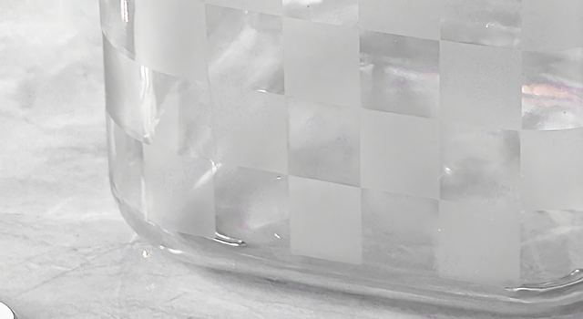 Clear Mini Trash Can