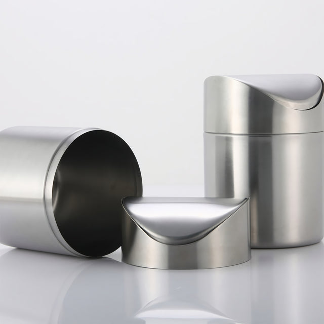 Stainless Steel Desktop Trash Can