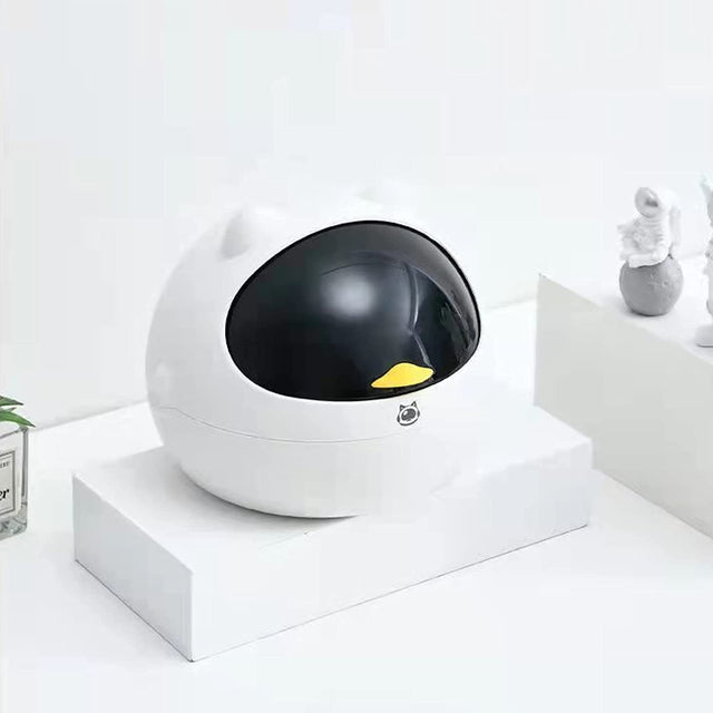 Space Cat Desktop Trash Can
