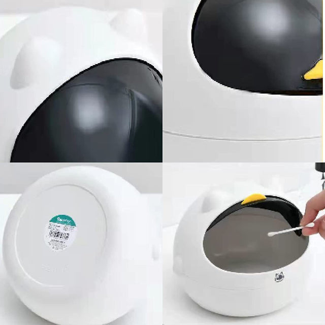 Space Cat Desktop Trash Can