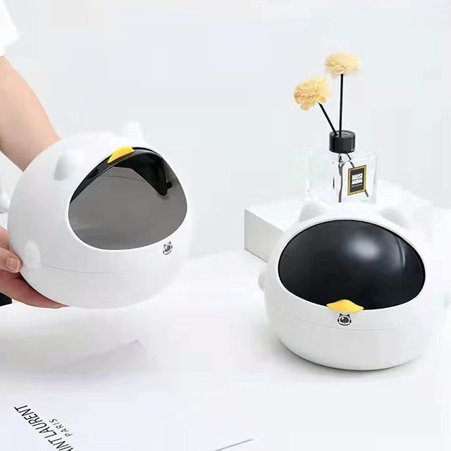Space Cat Desktop Trash Can
