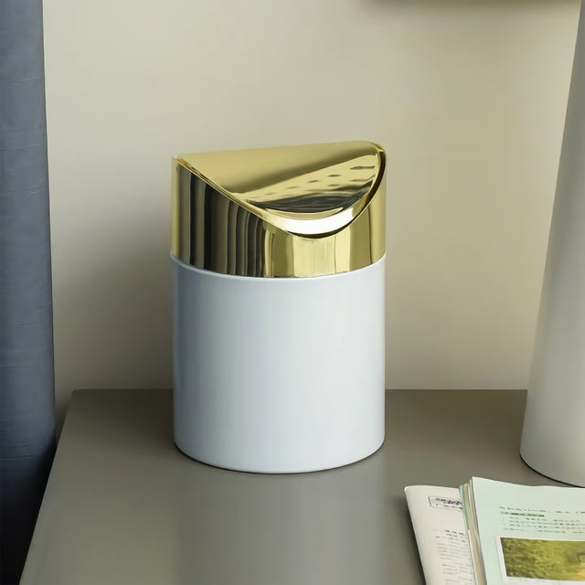 Stainless Steel Desktop Trash Can