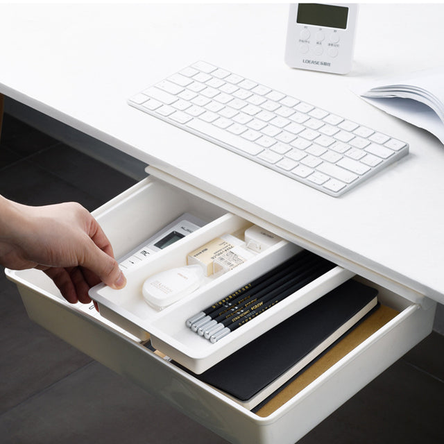 Self-Adhesive Under Desk Drawer Organizer