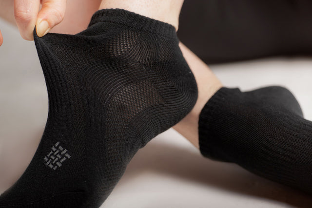 Bamboo Fiber Ankle Socks 6-Pack