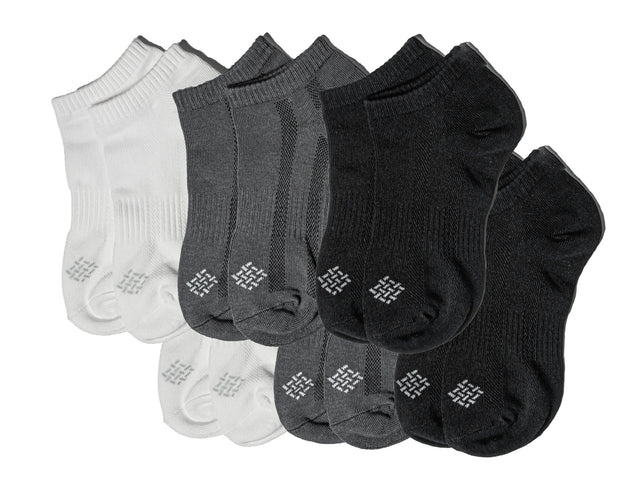 Bamboo Fiber Ankle Socks 6-Pack