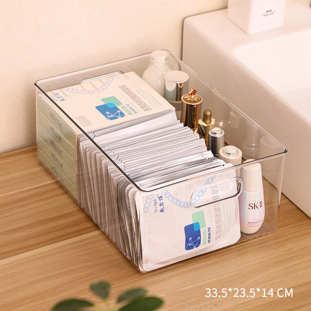 Desk Drawer Mask Storage Box Toilet Cosmetic Acrylic Organizer Rack