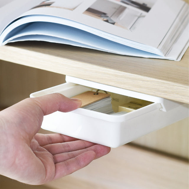 Self-Adhesive Under Desk Drawer Organizer