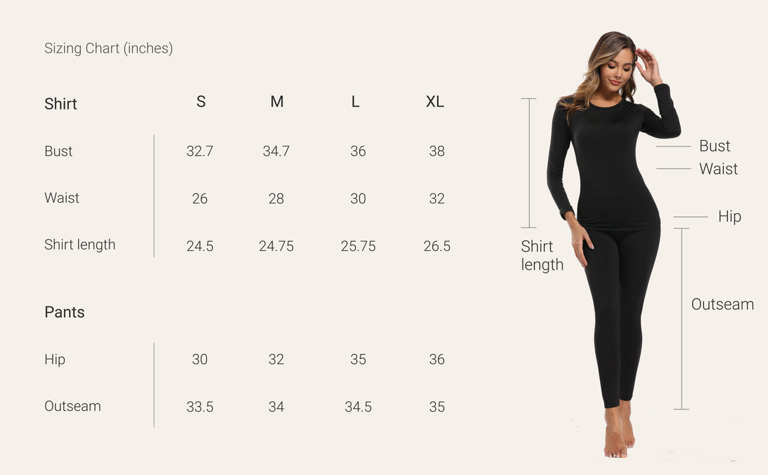 Thermal Layers Underwear Sets Sheebo