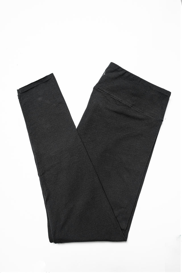 Sheebo Womens Cotton Spandex Basic Full Length Classic Black Size Medium  S7gz for sale online